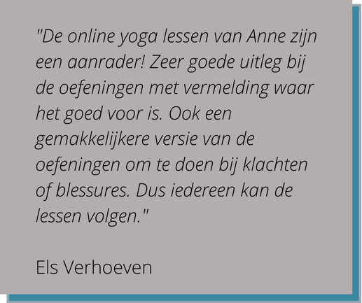 Online yoga www.annevissers.be